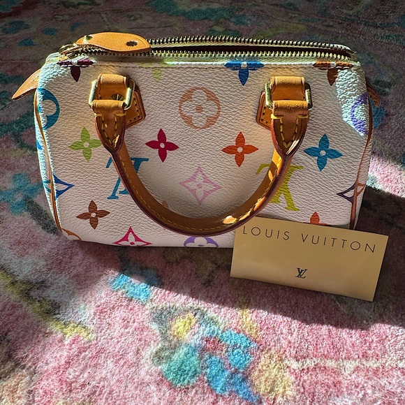 X Murakam Multi color Louis Vuitton Mini Speedy - Picture 1 of 6